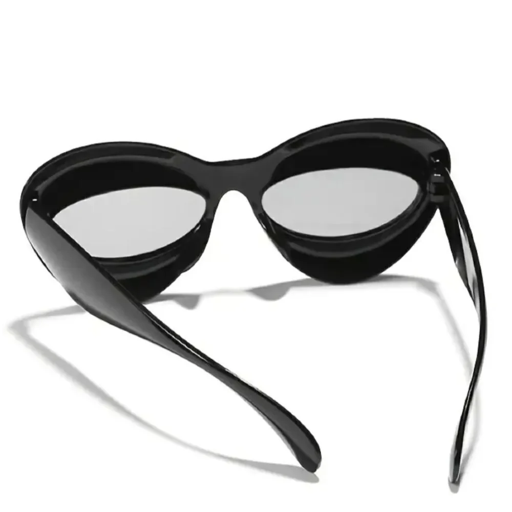 Futuristic Inflated Cat Eye Sunglasses Oval Oversized unisex